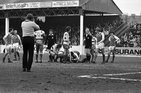 Rotherham United 1 v. Queens Park Rangers 0. March 1982 MF06-20-017 Local Caption