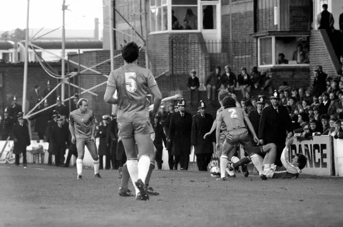 Framed Print : Rotherham United 6 v. Chelsea 0. Division 2 Football October 1981 MF04-14-057 Framed Print : Rotherham United 6 v. Chelsea 0. Division 2 Football October 1981 MF04-14-057