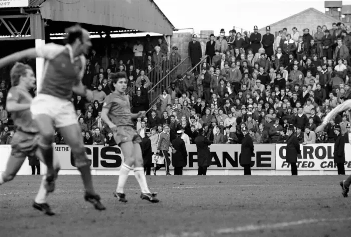Framed Print : Rotherham United 6 v. Chelsea 0. Division 2 Football October 1981 MF04-14-051