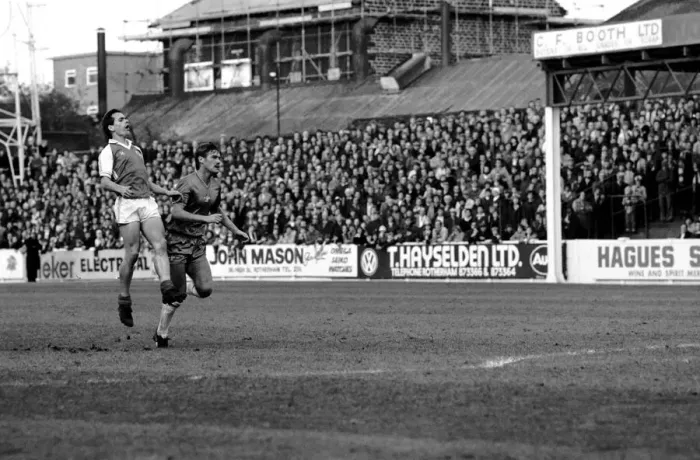 Framed Print : Rotherham United 6 v. Chelsea 0. Division 2 Football October 1981 MF04-14-040