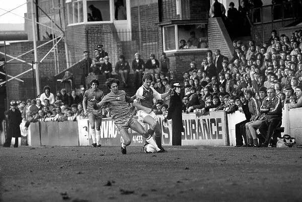 Rotherham United 6 v. Chelsea 0. Division 2 Football October 1981 MF04-14-036