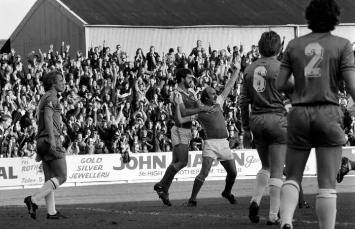 Framed Print : Rotherham United 6 v. Chelsea 0. Division 2 Football October 1981 MF04-14-022 Framed Print : Rotherham United 6 v. Chelsea 0. Division 2 Football October 1981 MF04-14-022