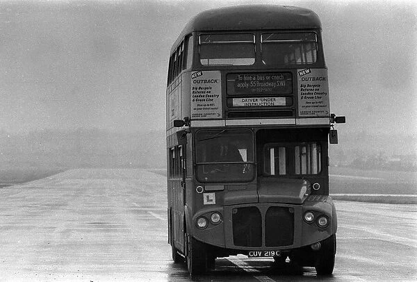 Routemaster bus part of the Red Arrows bus display team seen here at Chiswick testing