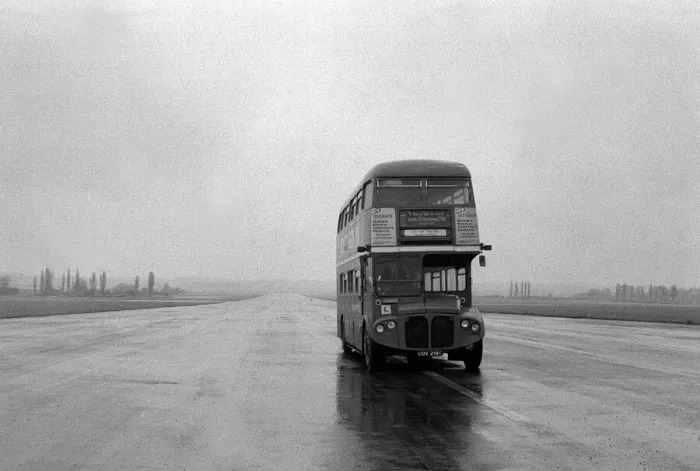 Framed Print : Routemaster bus part of the Red Arrows bus display team seen here at Chiswick testing Framed Print : Routemaster bus part of the Red Arrows bus display team seen here at Chiswick testing