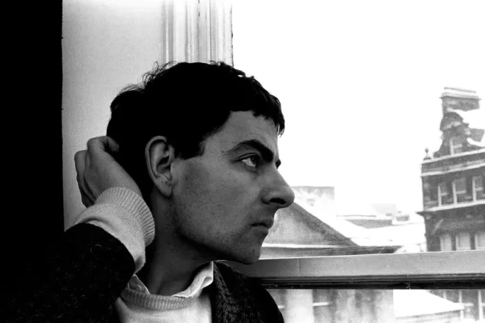 Framed Print : Rowan Atkinson during a flying a visit to Newcastle 14 / 01 / 87 Framed Print : Rowan Atkinson during a flying a visit to Newcastle 14 / 01 / 87