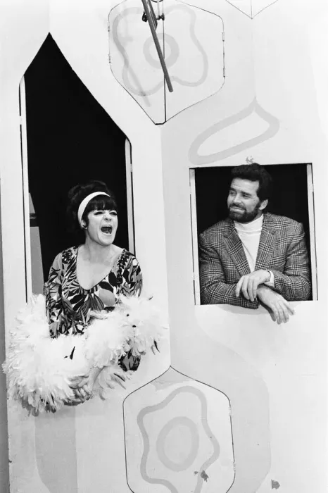 Framed Print : Rowan & Martins Laugh-In, an American sketch comedy television program on the NBC Framed Print : Rowan & Martins Laugh-In, an American sketch comedy television program on the NBC