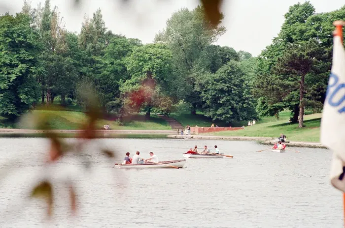 Framed Print : Rowing Boats for Hire return to Sefton Park, Liverpool, 13th June 1993 Framed Print : Rowing Boats for Hire return to Sefton Park, Liverpool, 13th June 1993