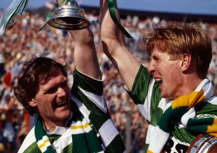 Framed Print : Roy Aitken & Anton Rogan holding up trophy May 1988 sdrscottishcupfinal Framed Print : Roy Aitken & Anton Rogan holding up trophy May 1988 sdrscottishcupfinal