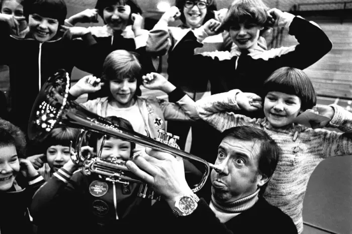 Framed Print : Roy Castle hosted a special performance of the popular Record Breakers show at Gateshead