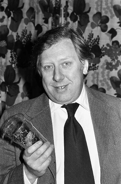 Roy Hattersley drinks a pint of beer in the Sparkbrook Labour Club. 26th February 1977