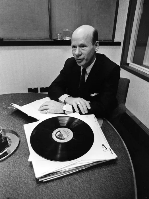 Framed Print : Roy Plomley BBC Radio Presenter of Desert Island Discs Jan 1967 on the 25th Framed Print : Roy Plomley BBC Radio Presenter of Desert Island Discs Jan 1967 on the 25th