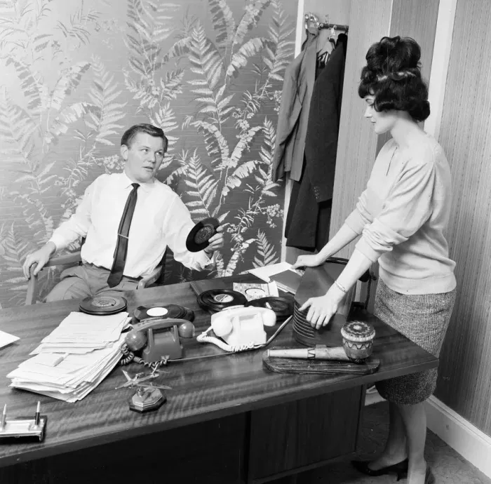 Framed Print : Roy Tempest, Theatrical Agent, London, 21st April 1964 Framed Print : Roy Tempest, Theatrical Agent, London, 21st April 1964