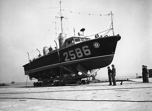 Royal Air Force Marine Branch 67-ft Thornycroft High Speed Launch HSL 2586 after