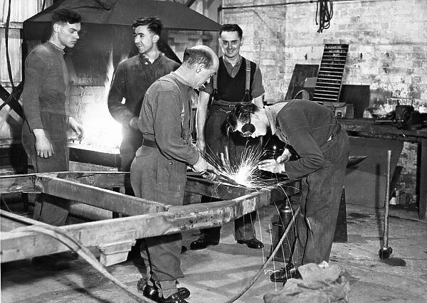 A Royal Army Ordnance Corps workshop, established in the west Country to keep in working