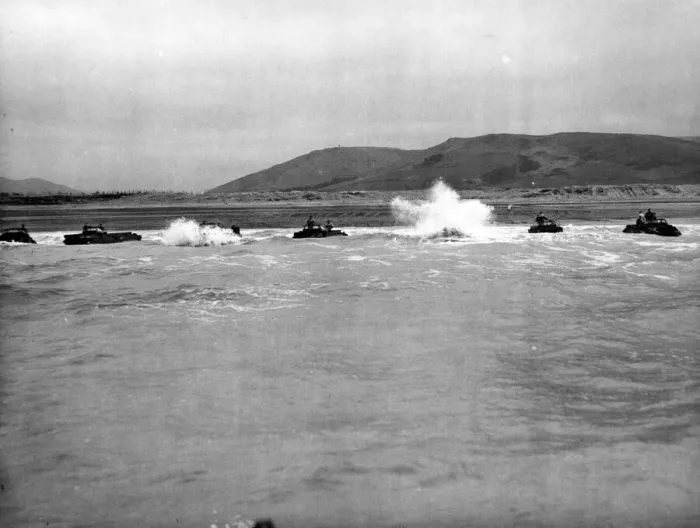 Framed Print : Royal Army Service Corps Amphibian Training Centre on the North Wales coast Framed Print : Royal Army Service Corps Amphibian Training Centre on the North Wales coast