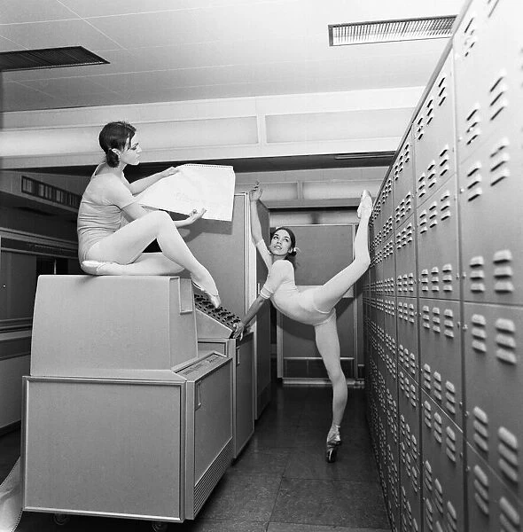 Royal Ballet Company dancers Lesley Collier aged 22 from Orpington and Marilyn Thompson