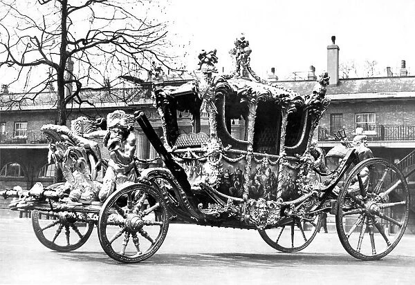The Royal Coach, which is 175 years old ready for The Coronation
