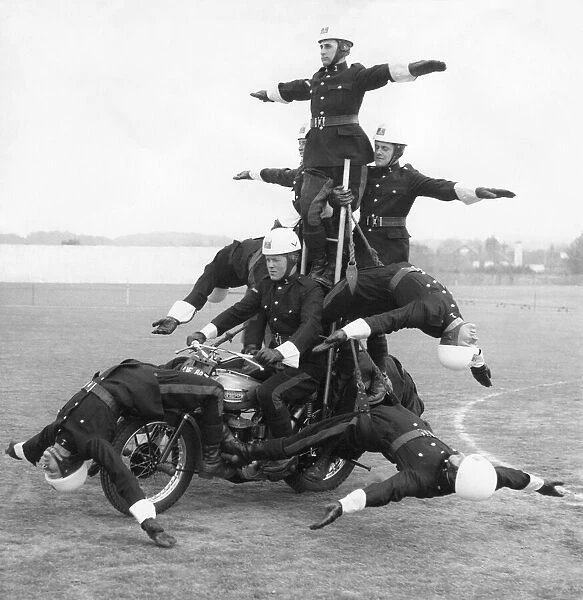 The Royal Corps of Signals Display team with one of their specialities called The Tableau