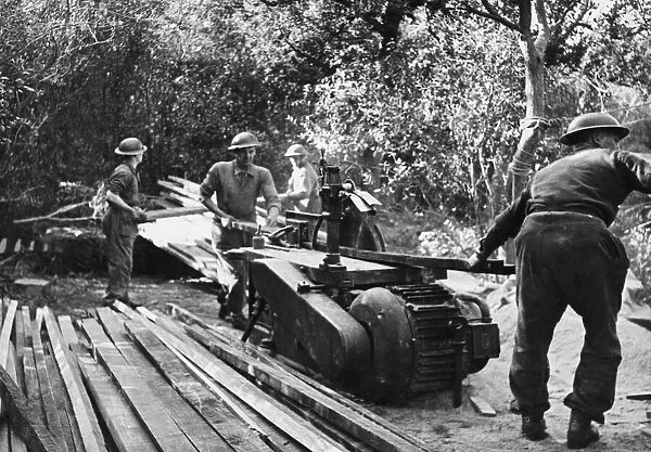 Royal Engineers in the Anzio bridgehead. Circa 1940s