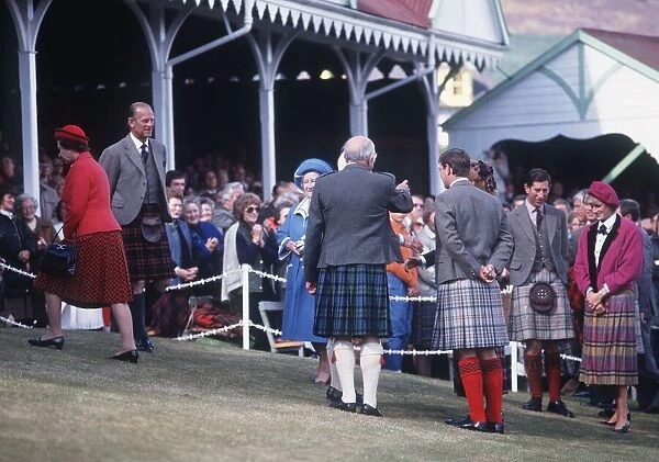 The Royal Family attending the annual Braemar Highland Games near Balmoral, Scotland