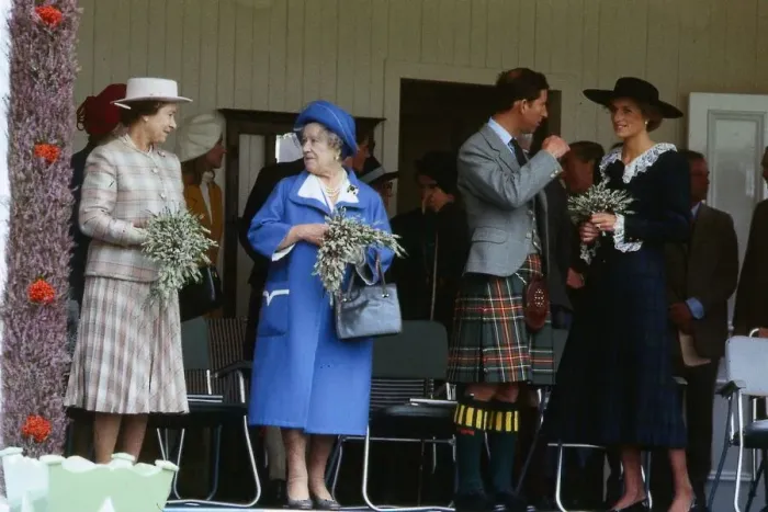 Framed Print : The Royal Family on the podium at the annual Braemar Highland Games near Balmoral