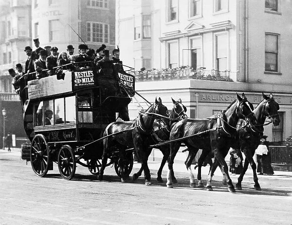 The Royal mail coach carrying passengers and mail. to Brighton