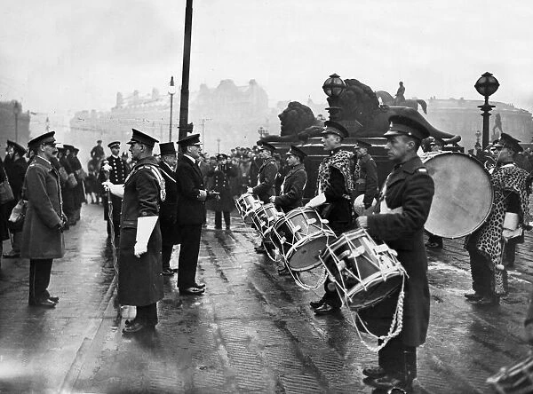 The Royal Marines band visit to Liverpool during the second Word War