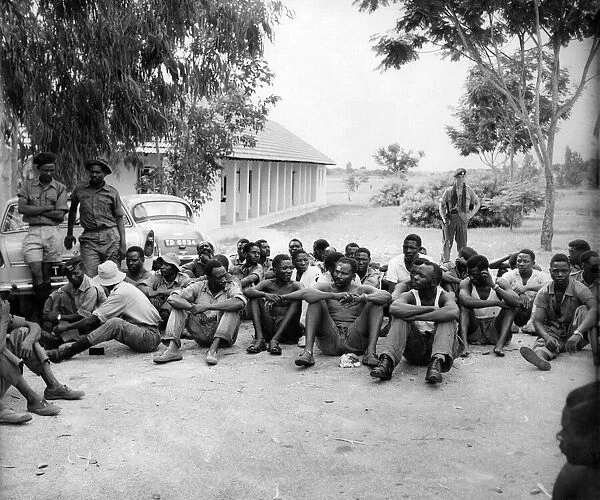 Royal Marines dealing with mutineers of the Tanganyika Rifles at Dar es Salaam, Tanzania