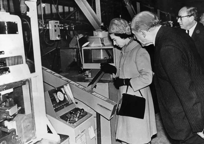 Framed Print : The Royal Mint in Llantrisant, Pontyclun, South Wales, was officially opened by The Queen Framed Print : The Royal Mint in Llantrisant, Pontyclun, South Wales, was officially opened by The Queen