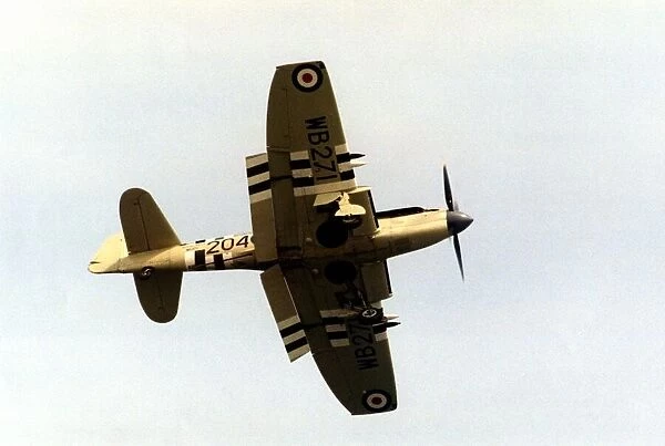 A Royal Navy Fairey Firefly carrier-borne fighter aircraft