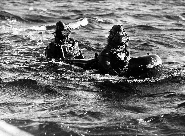 Royal Navy, Human Torpedo, 19th April 1944 (Embargo date)