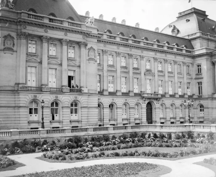 Framed Print : The Royal Palace in Brussels which has been converted into a hospital for the wounded Framed Print : The Royal Palace in Brussels which has been converted into a hospital for the wounded