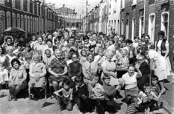 Royal Wedding Celebrations In Ulster July 1981 Residents of Sugarfield Street