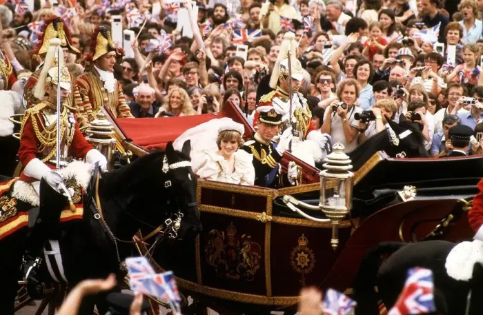 Framed Print : Royal Wedding of Prince Charles & Lady Diana Spencer 29th July 1981