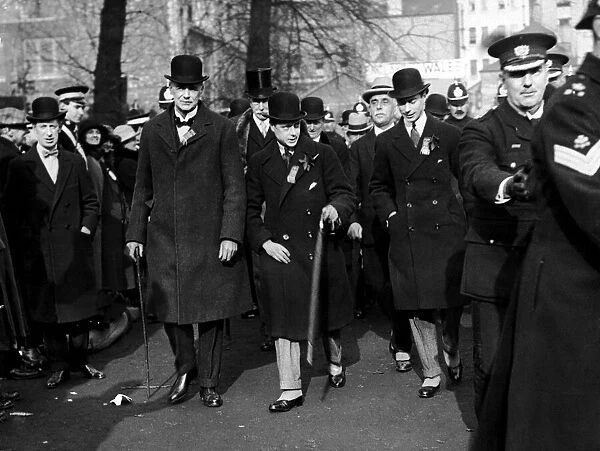 Royalty - Edward, Prince of Wales and his brother the Duke of York pictured on their way