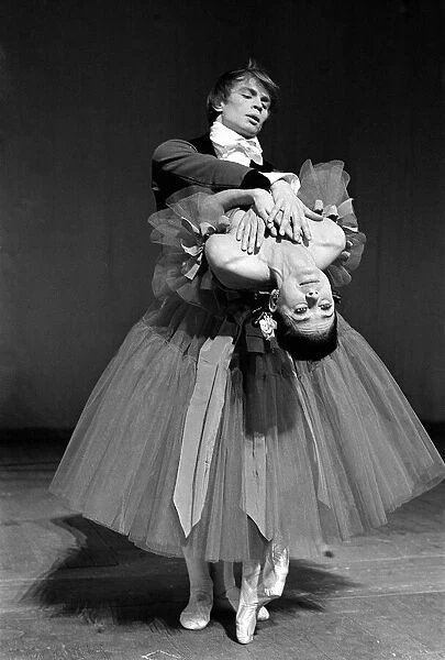 Rudolf Nureyev and Margot Fonteyn seen here during the press call for the Royal Ballets