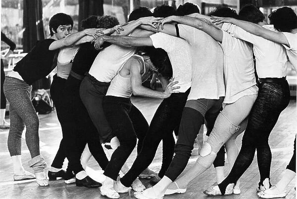 Rudolph Nureyev and the Royal Ballet seen during rehearsals for the new ballet '