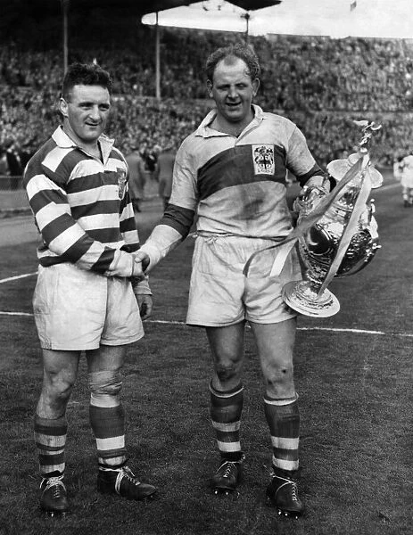 Rugby League Cup Final. St. Helens U. Halifax St. Helens wins the Rugby League Cup