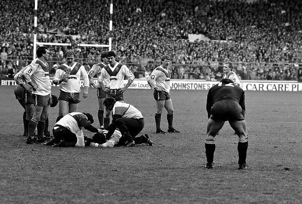 Rugby League Great Britain v New Zealand Third Test match Elland Road November 1985