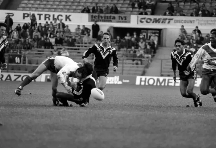 Framed Print : Rugby League Great Britain v New Zealand Third Test match Elland Road November 1985