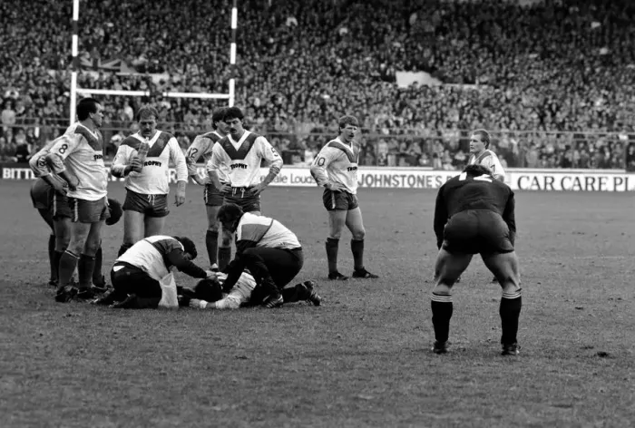 Framed Print : Rugby League Great Britain v New Zealand Third Test match Elland Road November 1985 Framed Print : Rugby League Great Britain v New Zealand Third Test match Elland Road November 1985