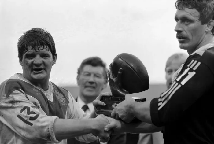 Framed Print : Rugby League Great Britain v New Zealand Third Test match Elland Road November 1985 Framed Print : Rugby League Great Britain v New Zealand Third Test match Elland Road November 1985