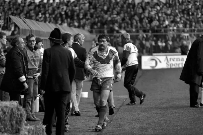 Framed Print : Rugby League Great Britain v New Zealand Third Test match Elland Road November 1985