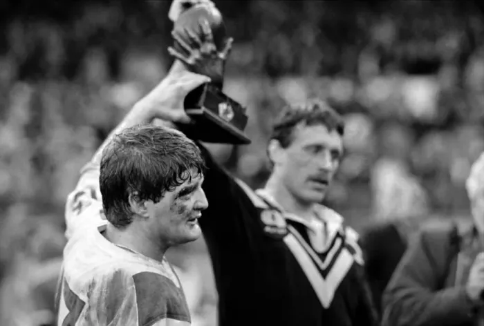 Framed Print : Rugby League Great Britain v New Zealand Third Test match Elland Road November 1985