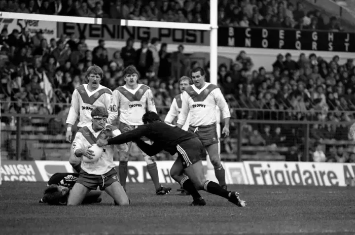 Framed Print : Rugby League Great Britain v New Zealand Third Test match Elland Road November 1985. PR01