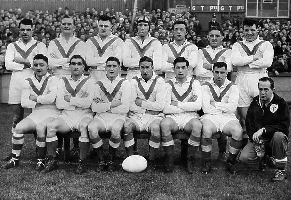 Rugby League International. England v Wales 1953. England Team. September 1953 P005782
