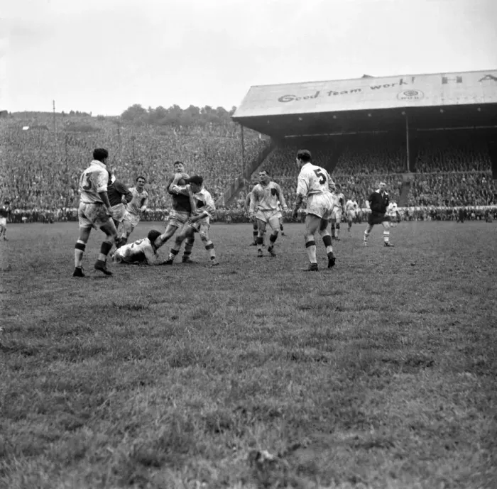 Framed Print : Rugby League: Wakefield v. Wigan. June 1960 M4449-002