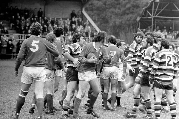 Rugby: London Welsh vs. Bath. January 1977 77-00102-007
