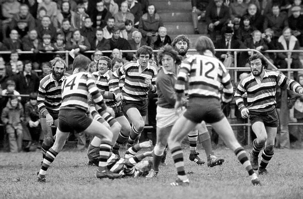 Rugby: London Welsh vs. Bath. January 1977 77-00102-013