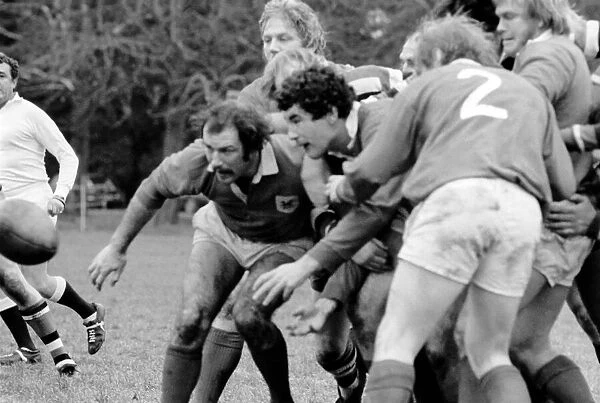 Rugby: London Welsh vs. Bath. January 1977 77-00102-004